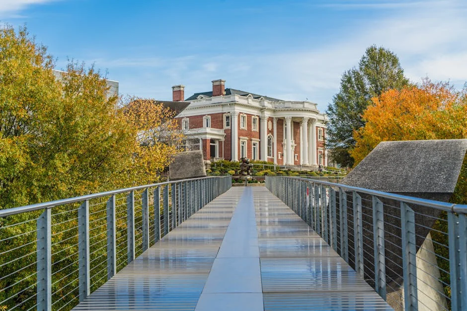 "Aerial view of a sprawling mega mansion with lush gardens and swimming pools, featured in the 'Discover the Top 10 Mega Mansions of 2025 Now!' article."